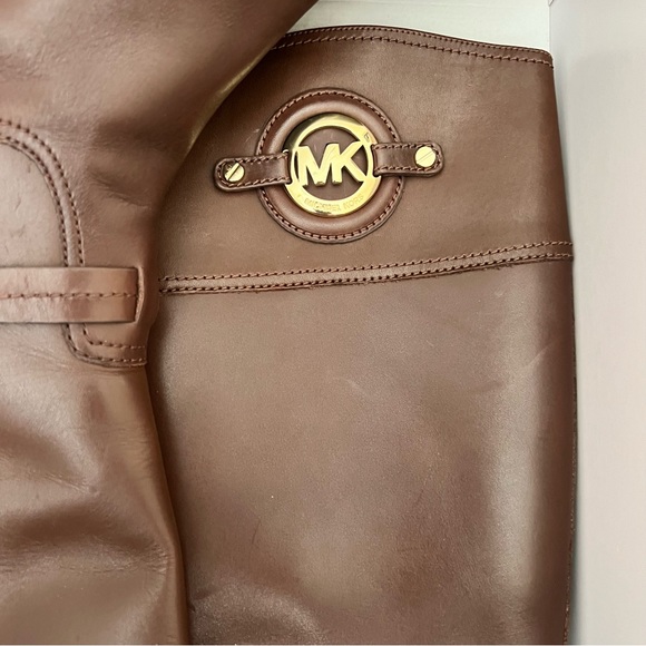 Michael Kors Brown Leather Boots - Picture 3 of 5